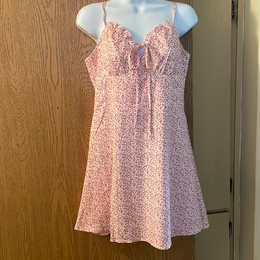CBR Rose spaghetti straps mini dress